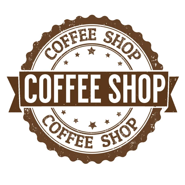 Coffeeshop stempel — Stockvector