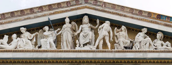 Zeus, Athena och andra antika grekiska gudar och gudar — Stockfoto