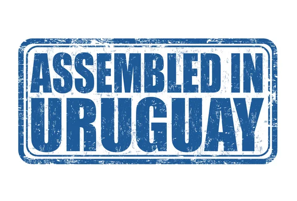 Sello ensamblado en Uruguay — Vector de stock