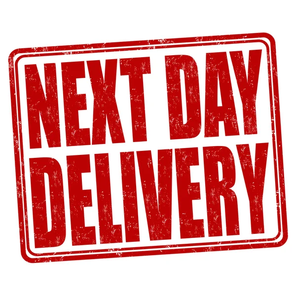 Next day delivery stamp — Stock Vector