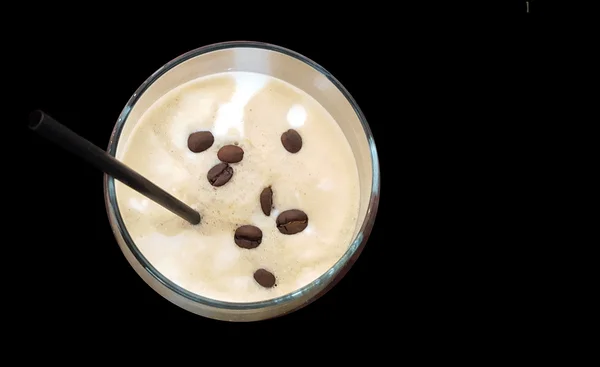 Iced coffee with milk or cream — Stock Photo, Image