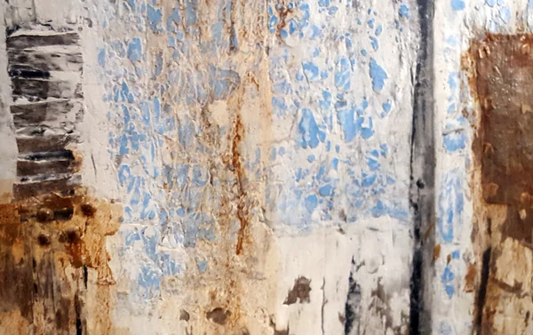 Painted old wooden wall — Stock Photo, Image