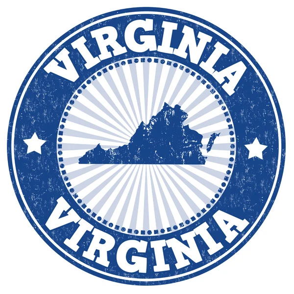 Virginia grunge stamp — Stock Vector