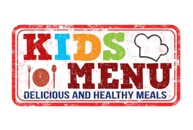 Çocuk menüsü damgası