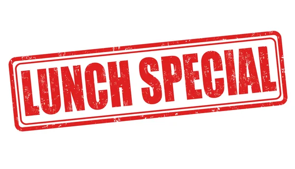 Sello especial almuerzo — Vector de stock