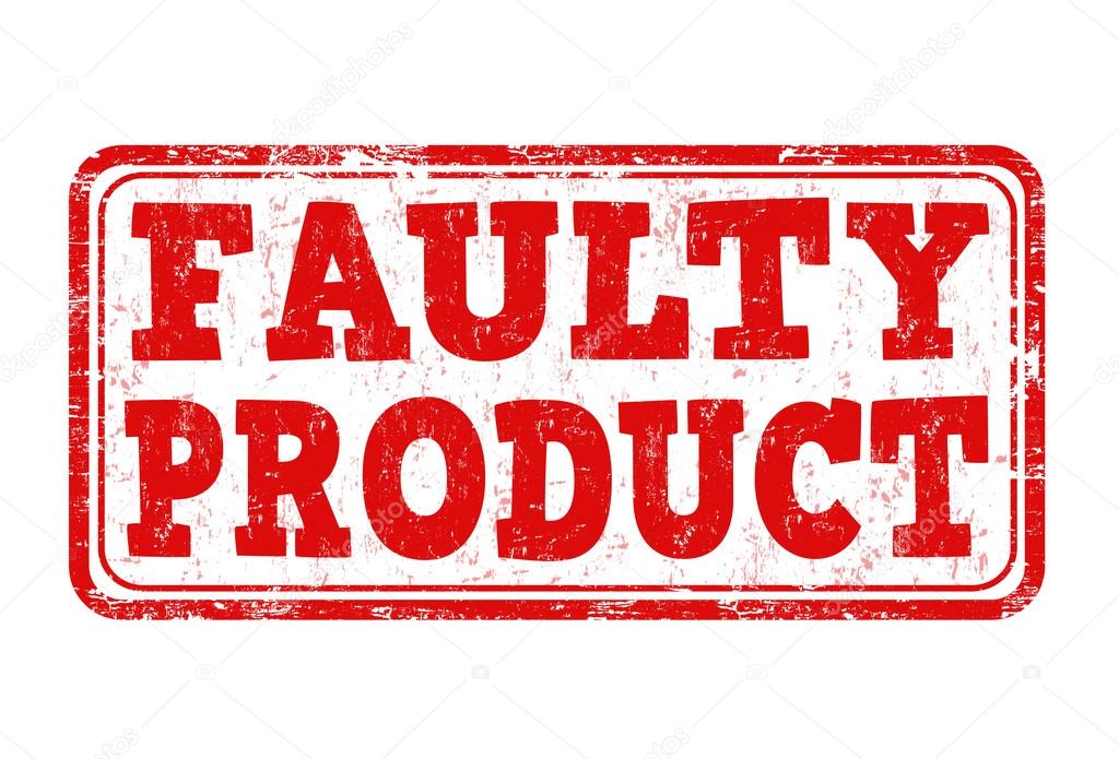 Faulty product stamp