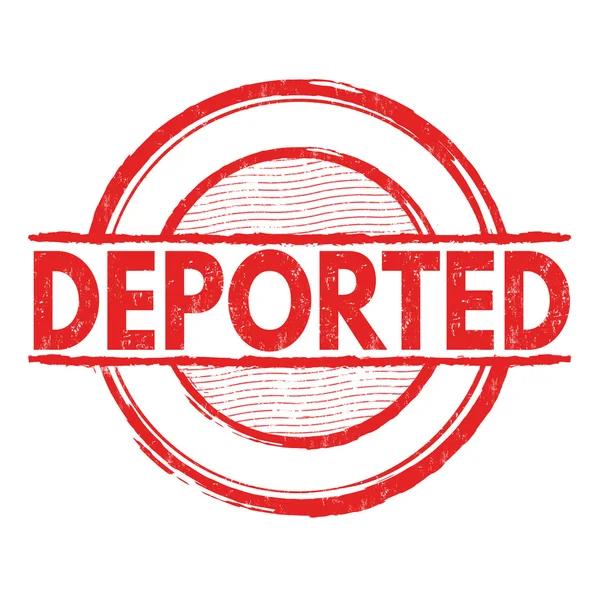 Депортированная гранжевая марка — стоковый вектор