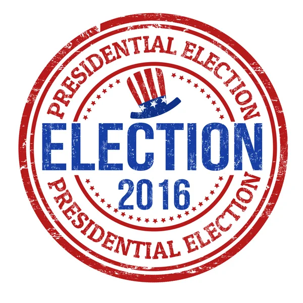 选举 2016年邮票 — 图库矢量图片