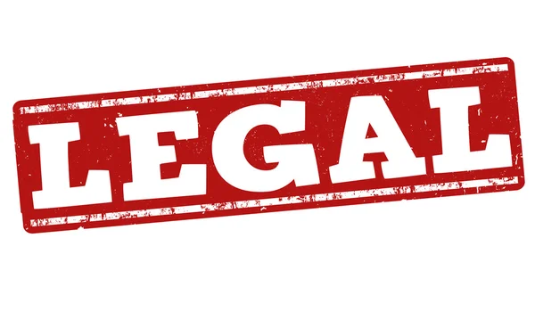 Illegális grunge-bélyeg — Stock Vector