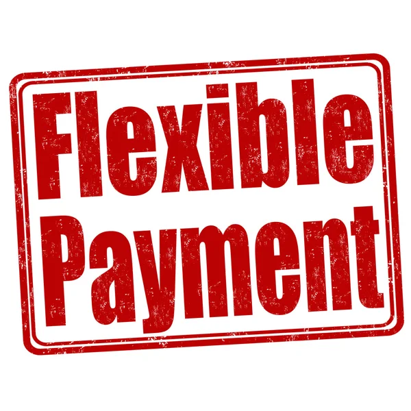 Flexibler Zahlungsstempel — Stockvektor