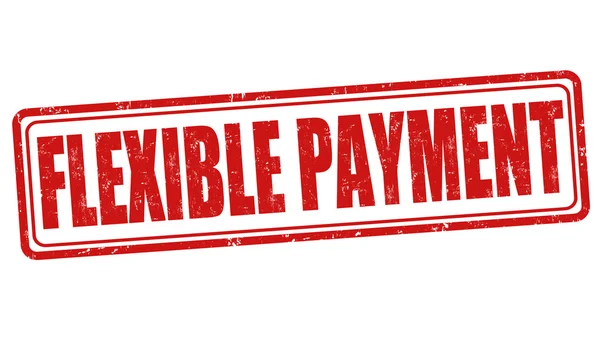 Flexible payment stamp — Stock Vector