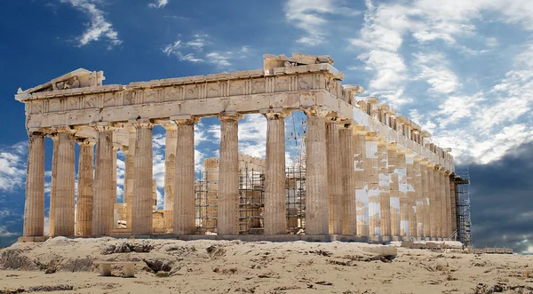 Templo de Partenón en la Acrópolis de Atenas, Grecia — Foto de Stock