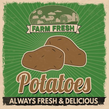 Patates retro poster