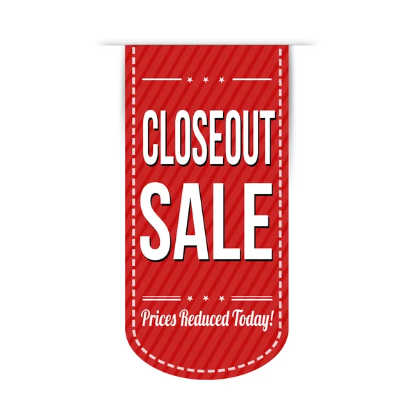Closeout sale banner design — Stock Vector