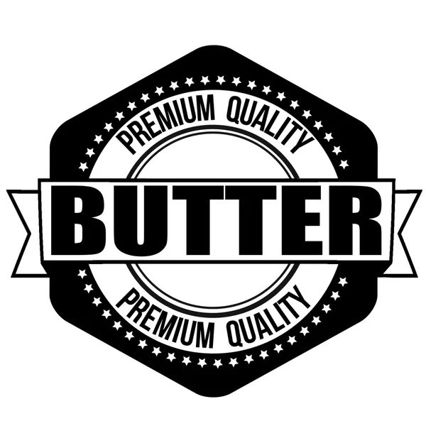 Sello de goma de mantequilla — Vector de stock