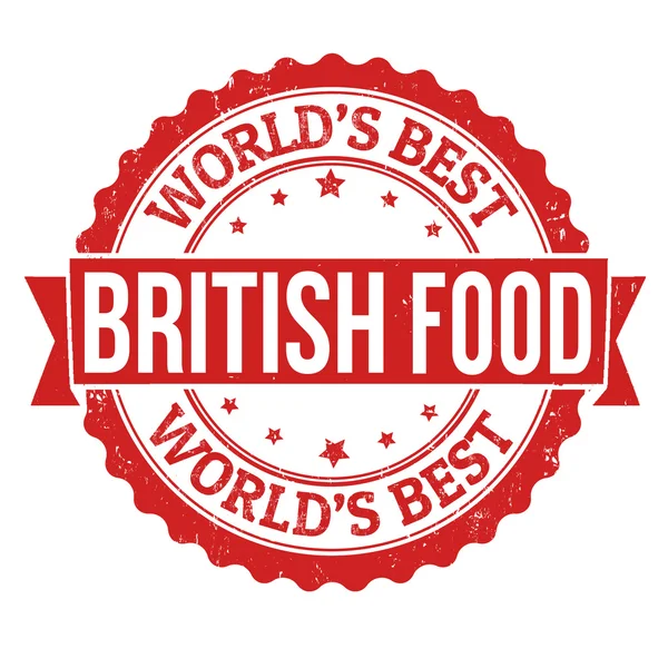 Britische Lebensmittelmarke — Stockvektor