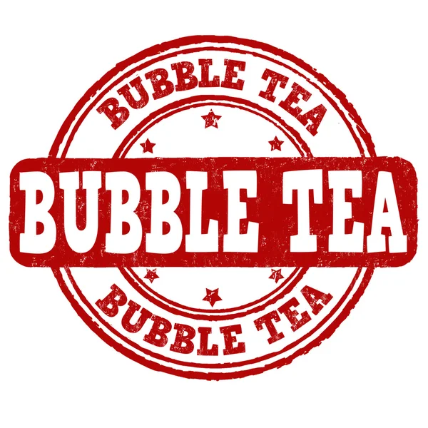 Bubble tea razítko — Stockový vektor