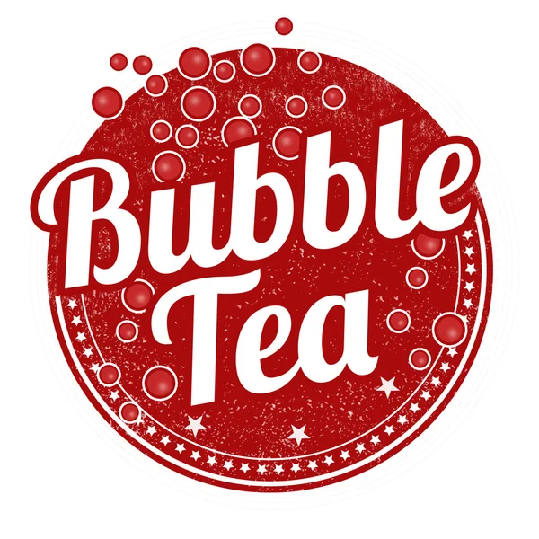 Bubble Tea Stempel — Stockvektor