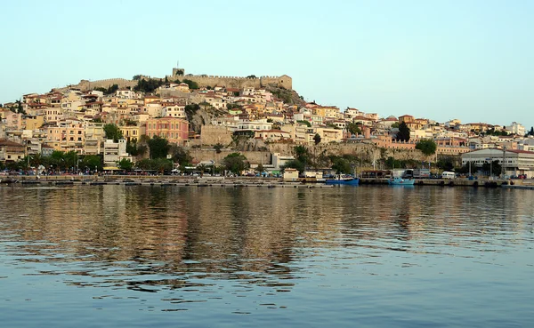 Old city and the fortress in Kavala, Greece — Stock Photo, Image