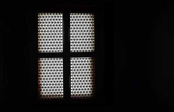 Silueta starý turecký styl okna — Stock fotografie