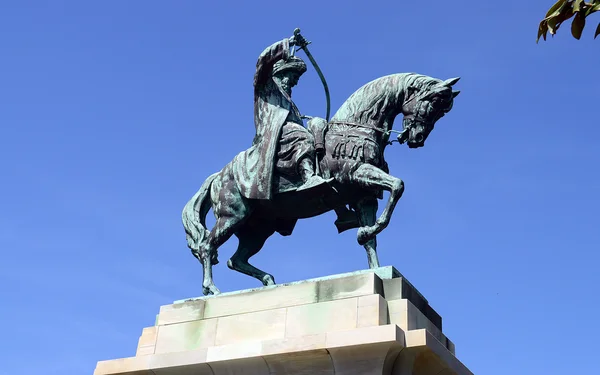 Бронзовая конная статуя Мехмета Али — стоковое фото