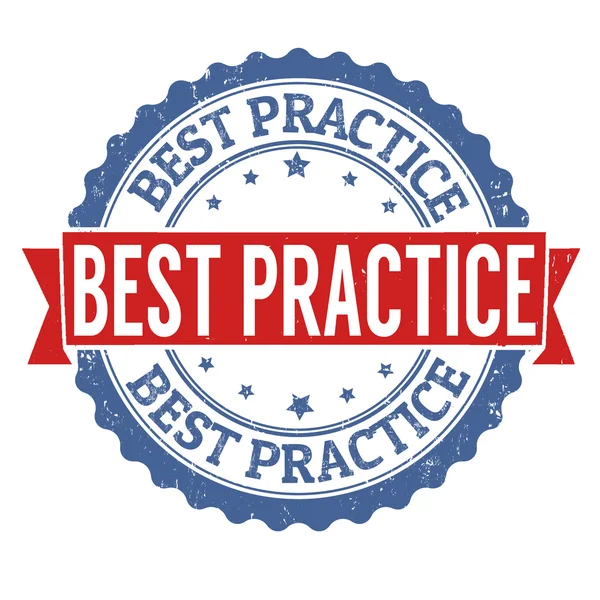 Stempel "Best Practice" — Stockvektor