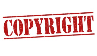 Copyyright grunge damgası