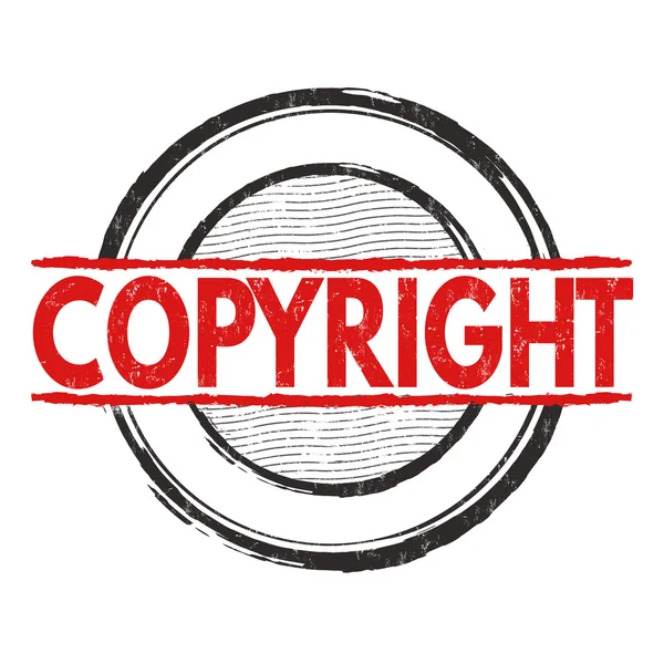 Copyyright grunge-bélyeg — Stock Vector