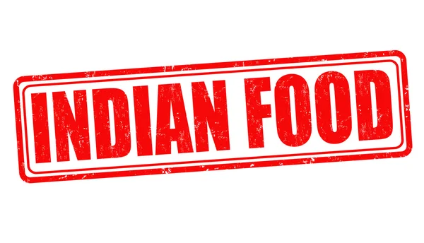 印度的食品券 — 图库矢量图片