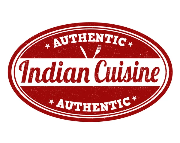 Cucina indiana francobollo — Vettoriale Stock