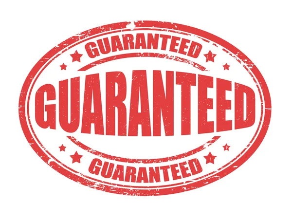 Guaranteed grunge stamp — Stock Vector