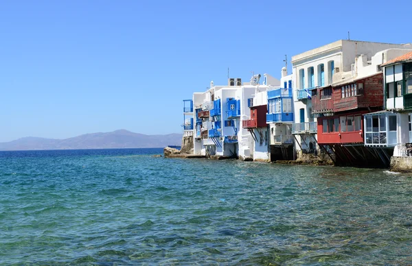 Pequena Veneza na Ilha Mykonos — Fotografia de Stock