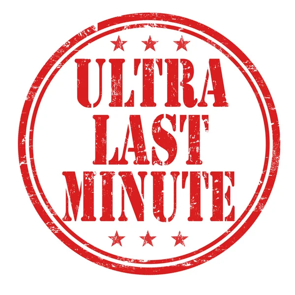 Timbre ultra dernière minute — Image vectorielle