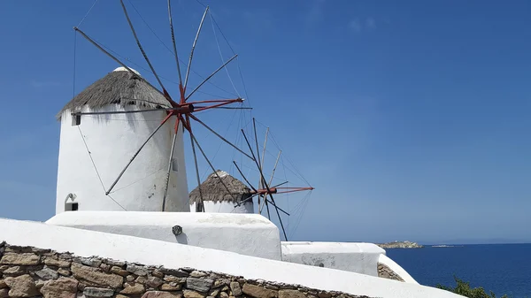 Famous Mykonos Windmills — Stock Photo, Image