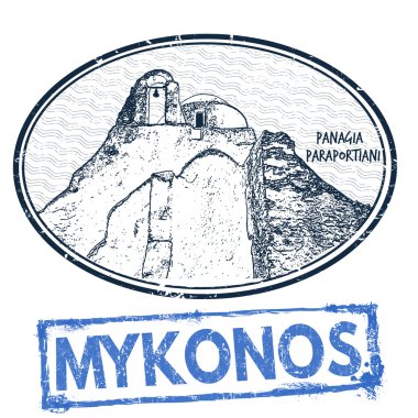 Mykonos, pullar veya etiketleri