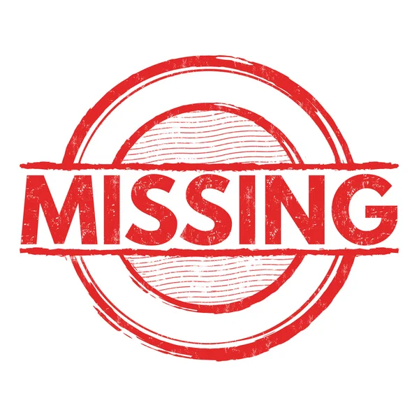 Missing sign or stamp — Stock Vector