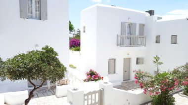 Mykonos Adası dış bina güzel mimari