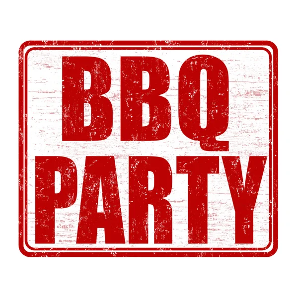 Barbecue party razítko — Stockový vektor