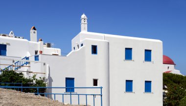 Mykonos Adası dış bina güzel mimari