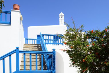 Mykonos Adası dış bina güzel mimari