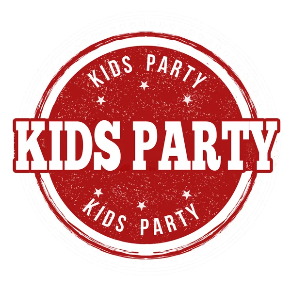 Kids party stämpel — Stock vektor