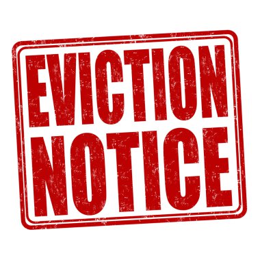 Eviction notice stamp clipart