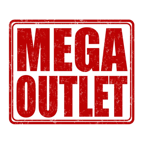 Mega outlet stempel — Wektor stockowy