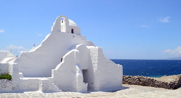 Church of Panagia Paraportiani on Mykonos island in Greece — Stock Photo, Image