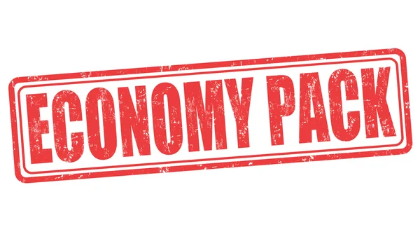 Pacchetto economia timbro — Vettoriale Stock