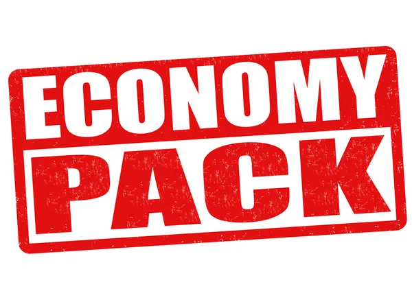 Ekonomin pack stämpel — Stock vektor