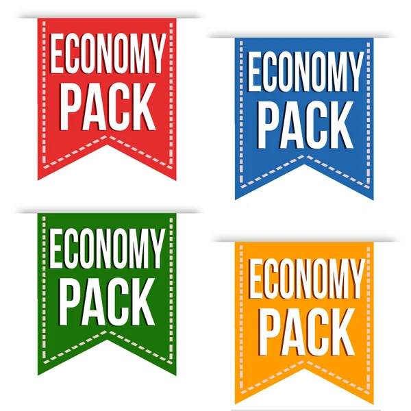 Ensemble de conception de bannière de pack économique — Image vectorielle