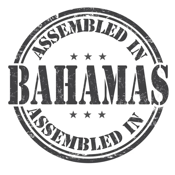 Assemblé au timbre des Bahamas — Image vectorielle