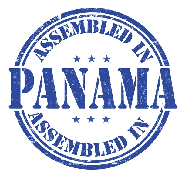 Συναρμολογούνται σε σφραγίδα του Παναμά — Διανυσματικό Αρχείο