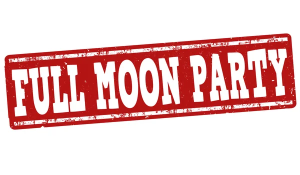 Full moon party stempel — Wektor stockowy